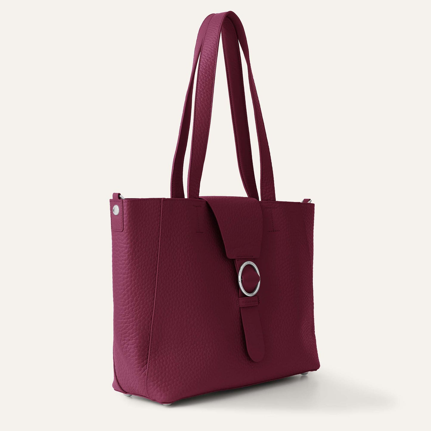 Tansy Tote | Cherry with Silver hardware