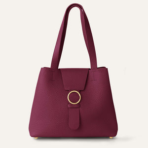 Gardenia Tote | Cherry Bicouture with Gold hardware