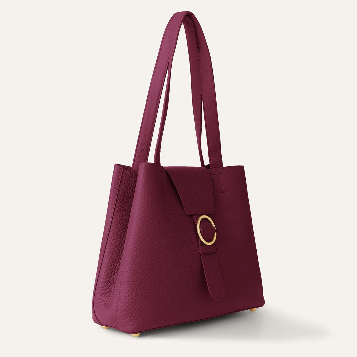 Gardenia Tote | Cherry Bicouture with Gold hardware