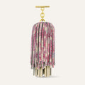 Double Pompom Tassel | Cherry Blossom Cream with Gold hardware
