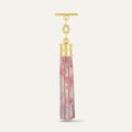 Capsule Tassel | Cherry Blossom with Gold hardware