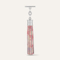 Capsule Tassel | Cherry Blossom with Silver hardware