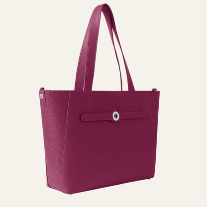 Sarah Tote | Cheri with Silver hardware