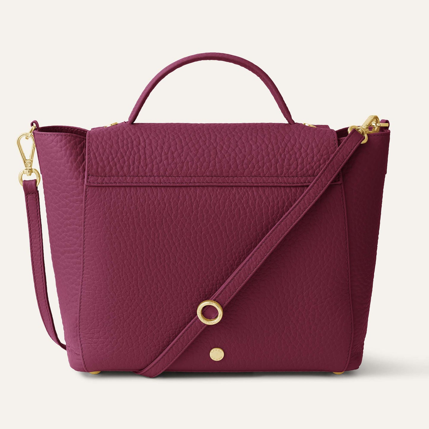 Tansy Top Handle | Cherry with Gold hardware