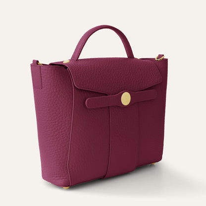 Tansy Top Handle | Cherry with Gold hardware