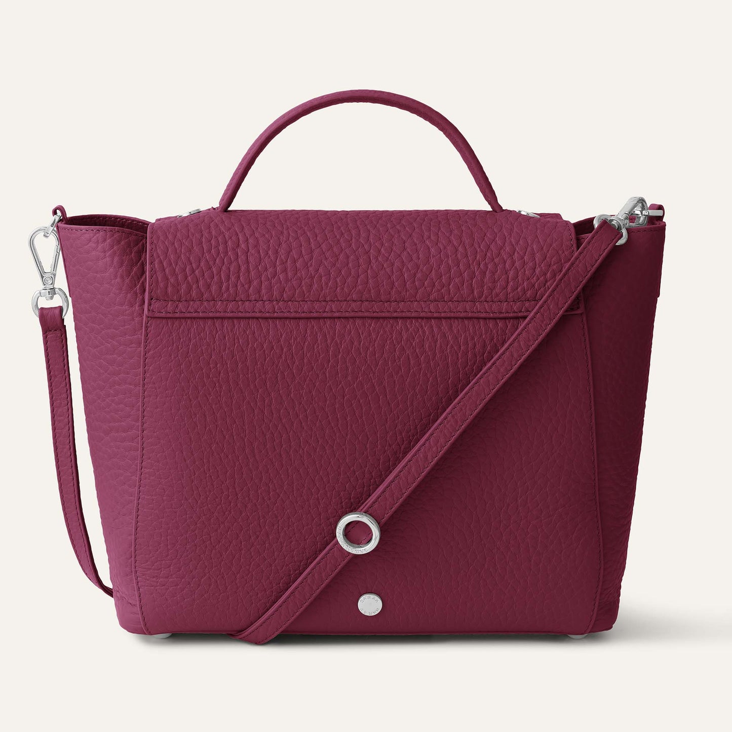 Tansy Top Handle | Cherry with Silver hardware