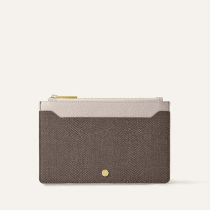 Voyager Pouch | Chestnut Porcelain with Gold hardware