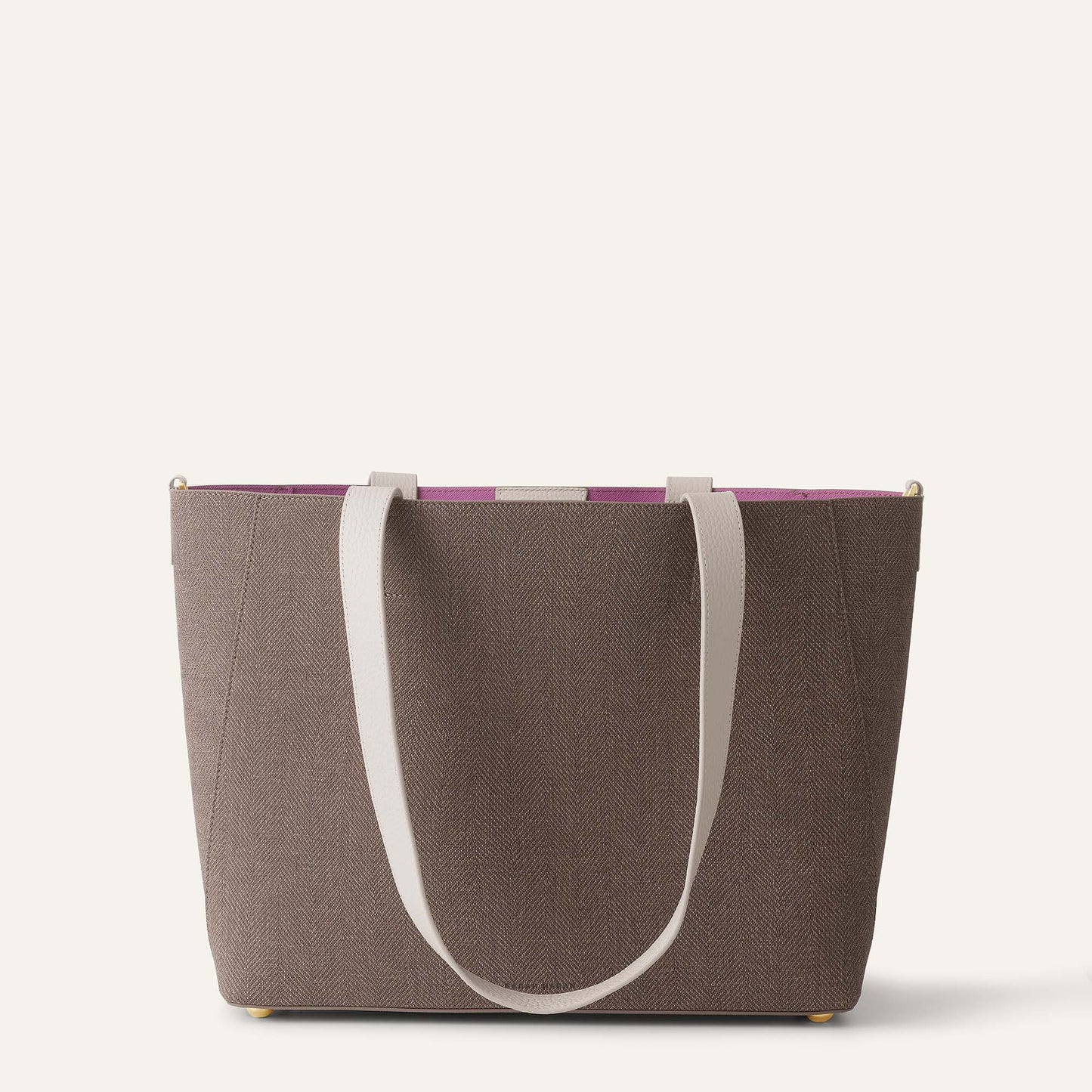 Sarah Tote | Chestnut Porcelain with Gold hardware