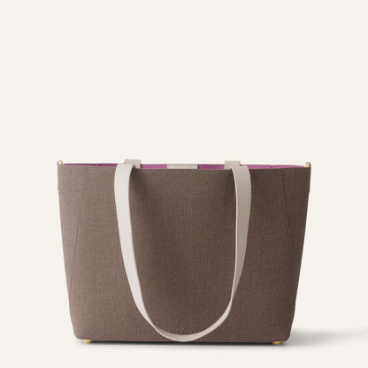 Sarah Tote | Chestnut Porcelain with Gold hardware