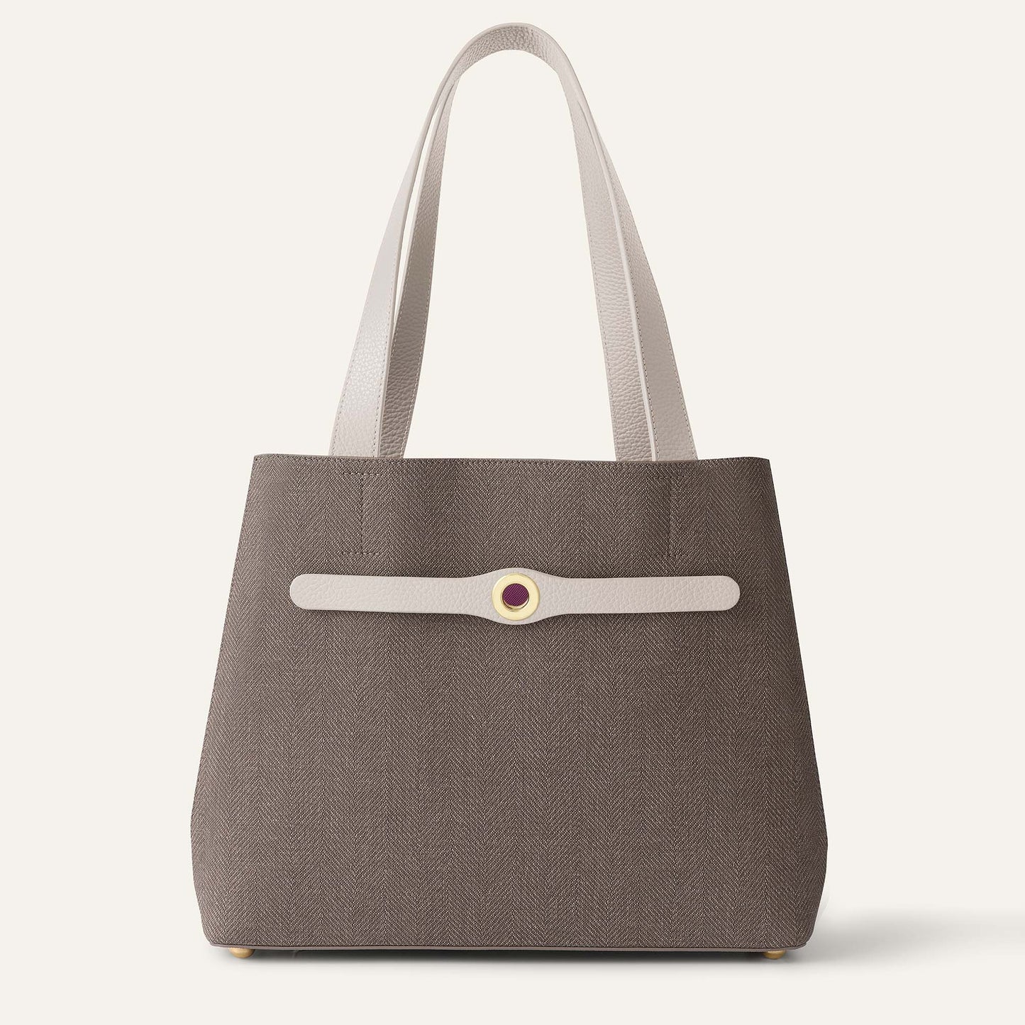 Sarah Tote | Chestnut Porcelain with Gold hardware