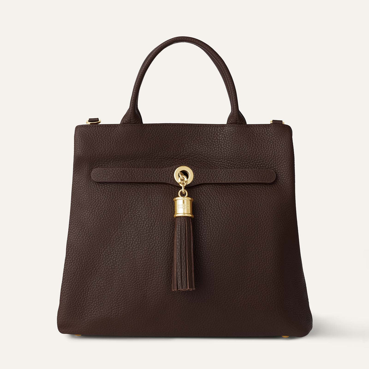 Dahlia Tote | Chocolate with Gold hardware