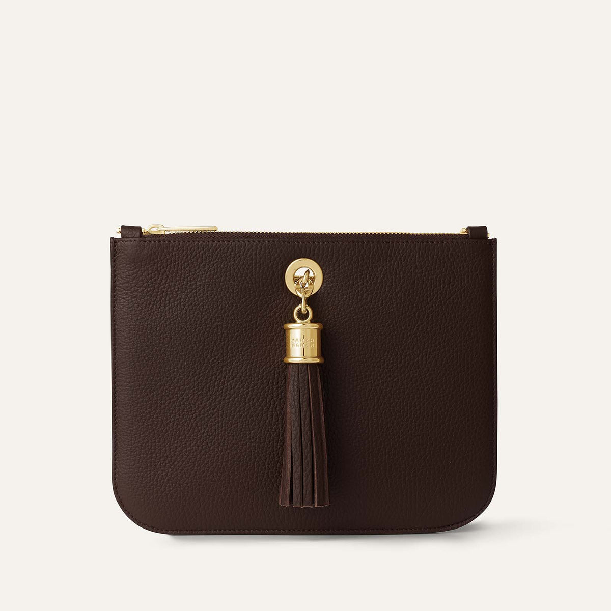 Dahlia Tote | Chocolate with Gold hardware