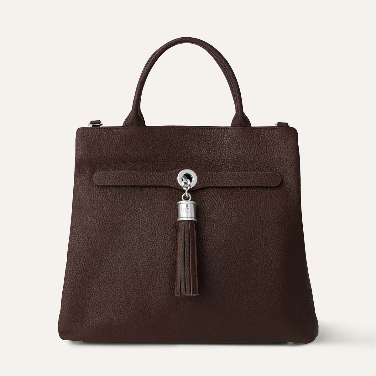 Dahlia Tote | Chocolate with Silver hardware