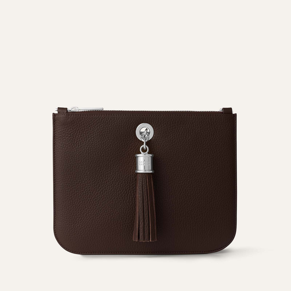 Dahlia Tote | Chocolate with Silver hardware