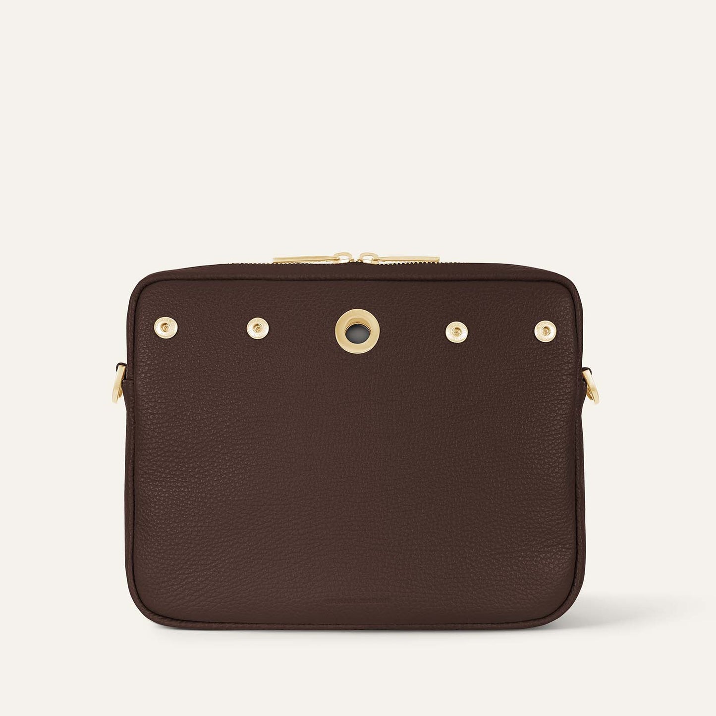 Mia Crossbody | Chocolate with Gold hardware