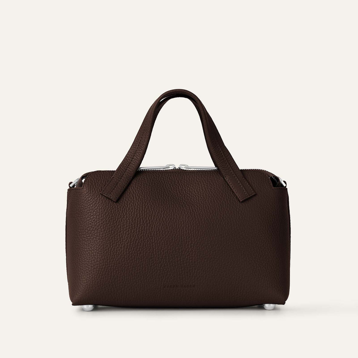 Mini J | Chocolate with Silver hardware