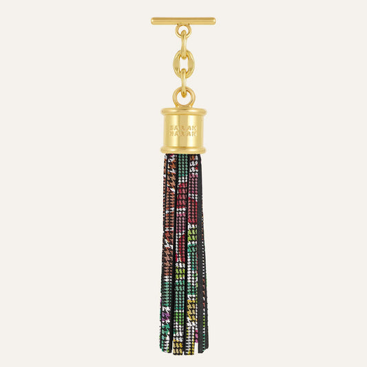 Capsule Tassel | Kaleidoscope with Gold hardware