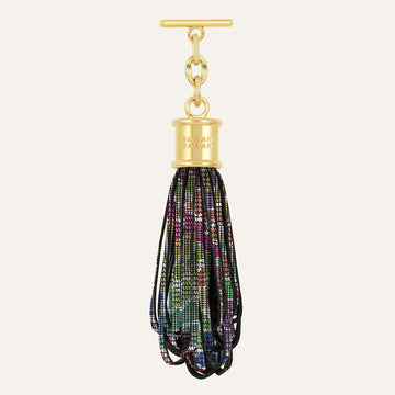 Lantern Tassel | Kaleidoscope with Gold hardware