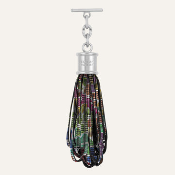 Lantern Tassel | Kaleidoscope with Silver hardware
