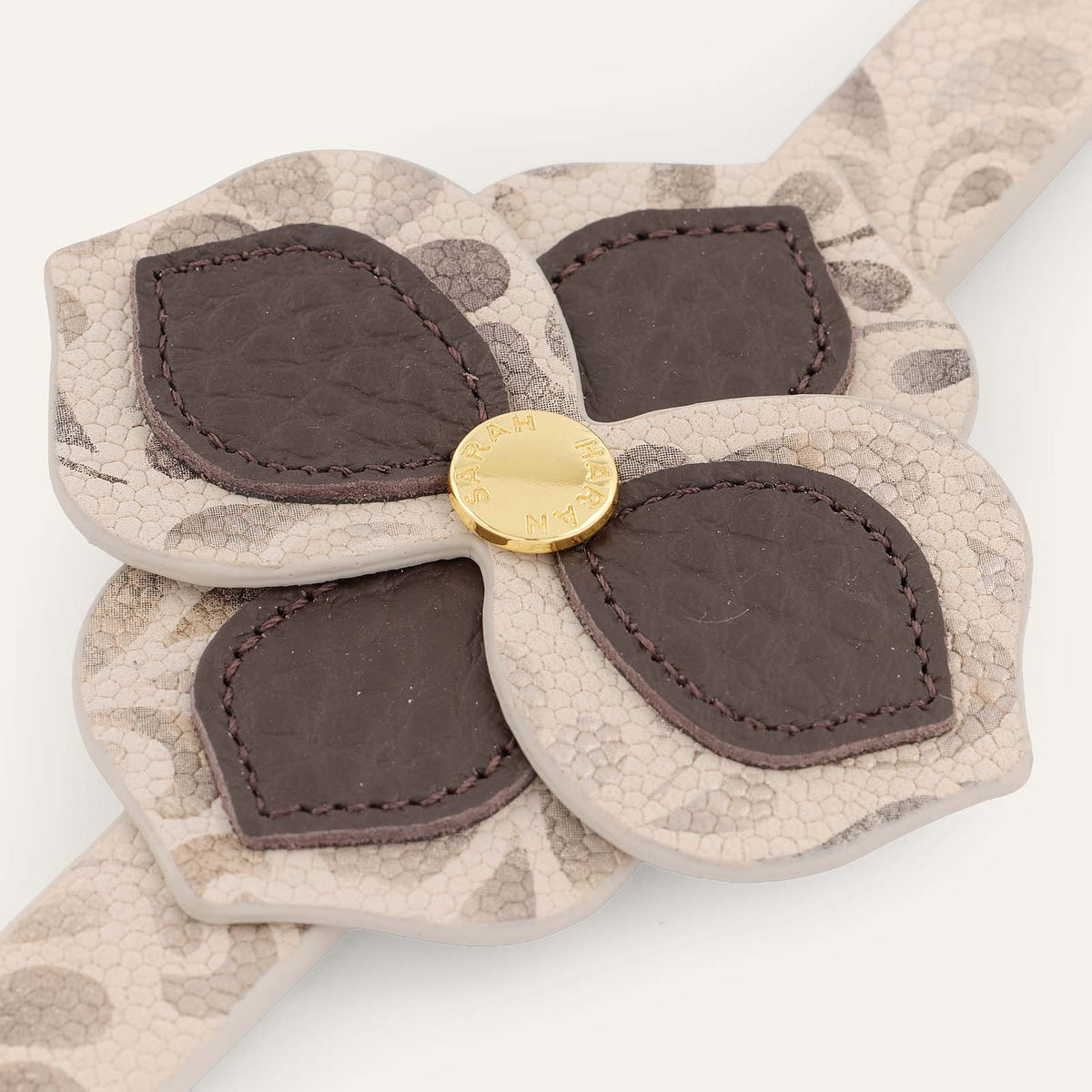 Fleur Deco Mini | Conker Bicouture & Paisley Butter with Gold hardware