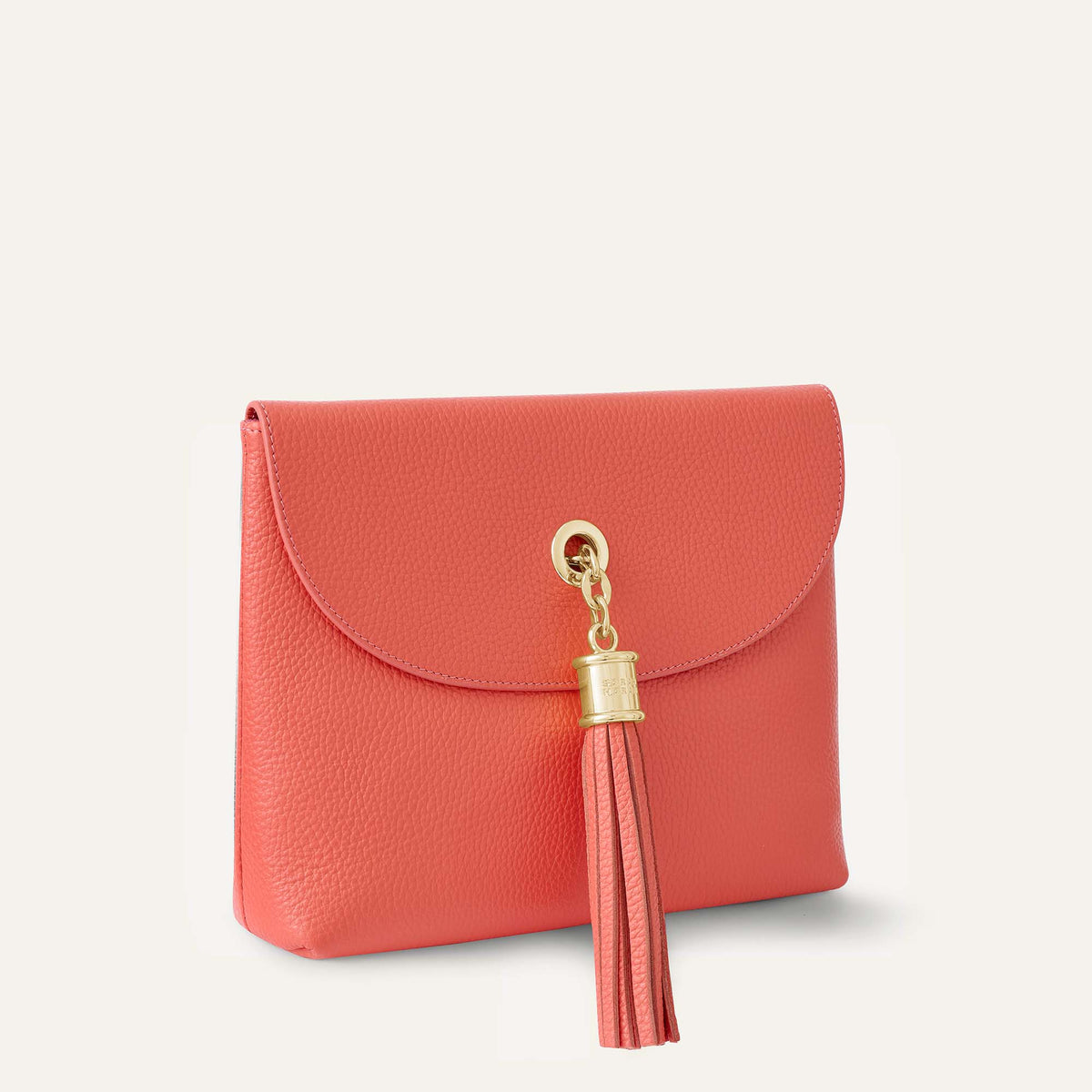 Coral Sarah Haran Jasmine with Gold hardware Side P47 G