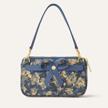Millie Clutch Bag with Petite Bow | Coronation with Gold hardware