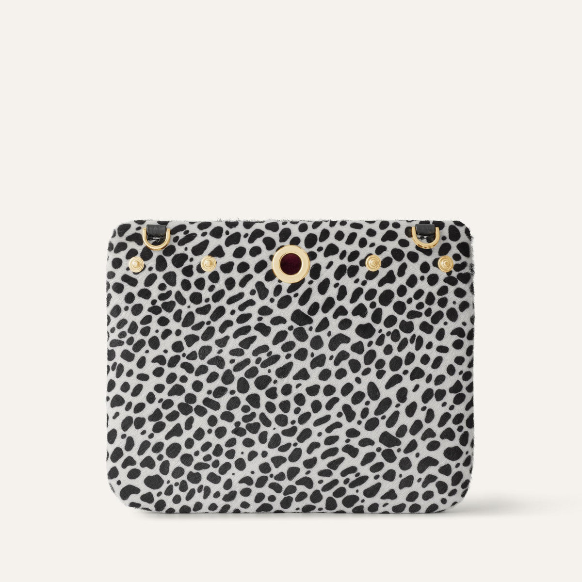Dalmation Sarah Haran Mia Pouch with Gold hardware Back B07 G