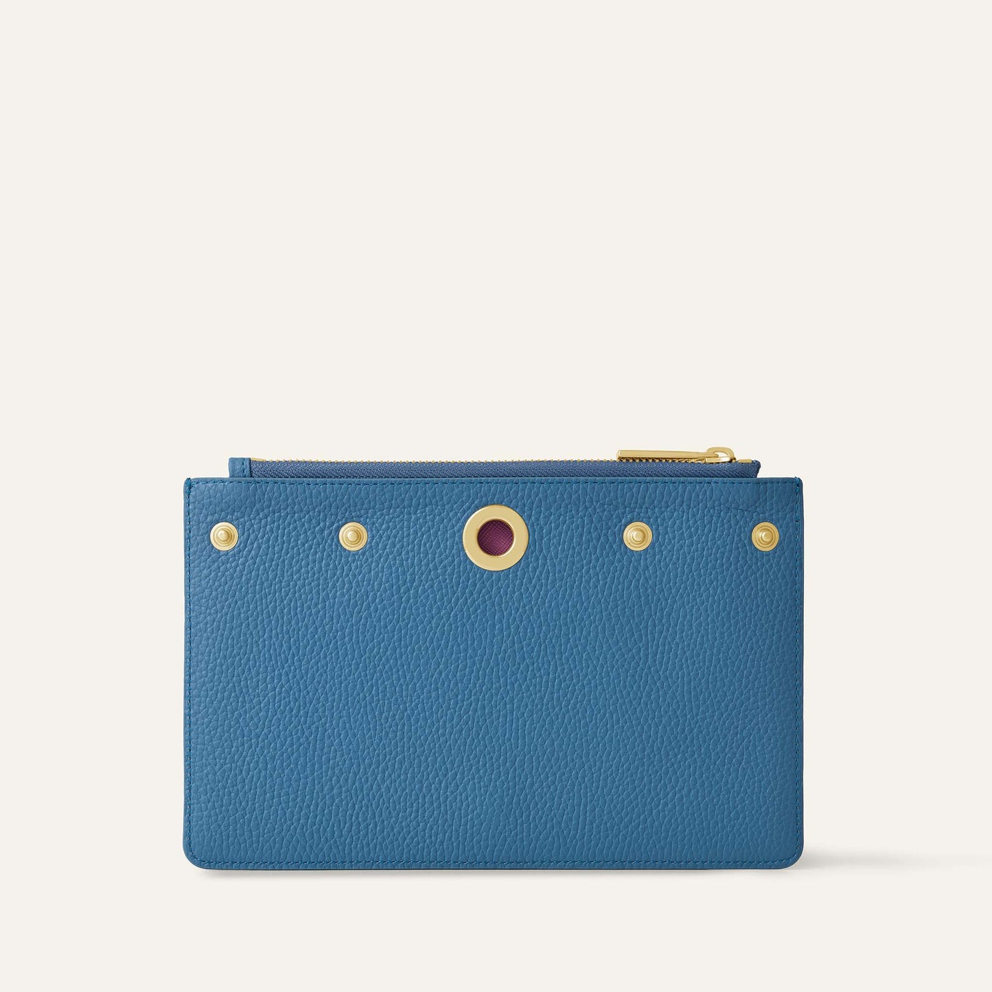 Voyager Pouch | Blue Denim Retro Blue with Gold hardware