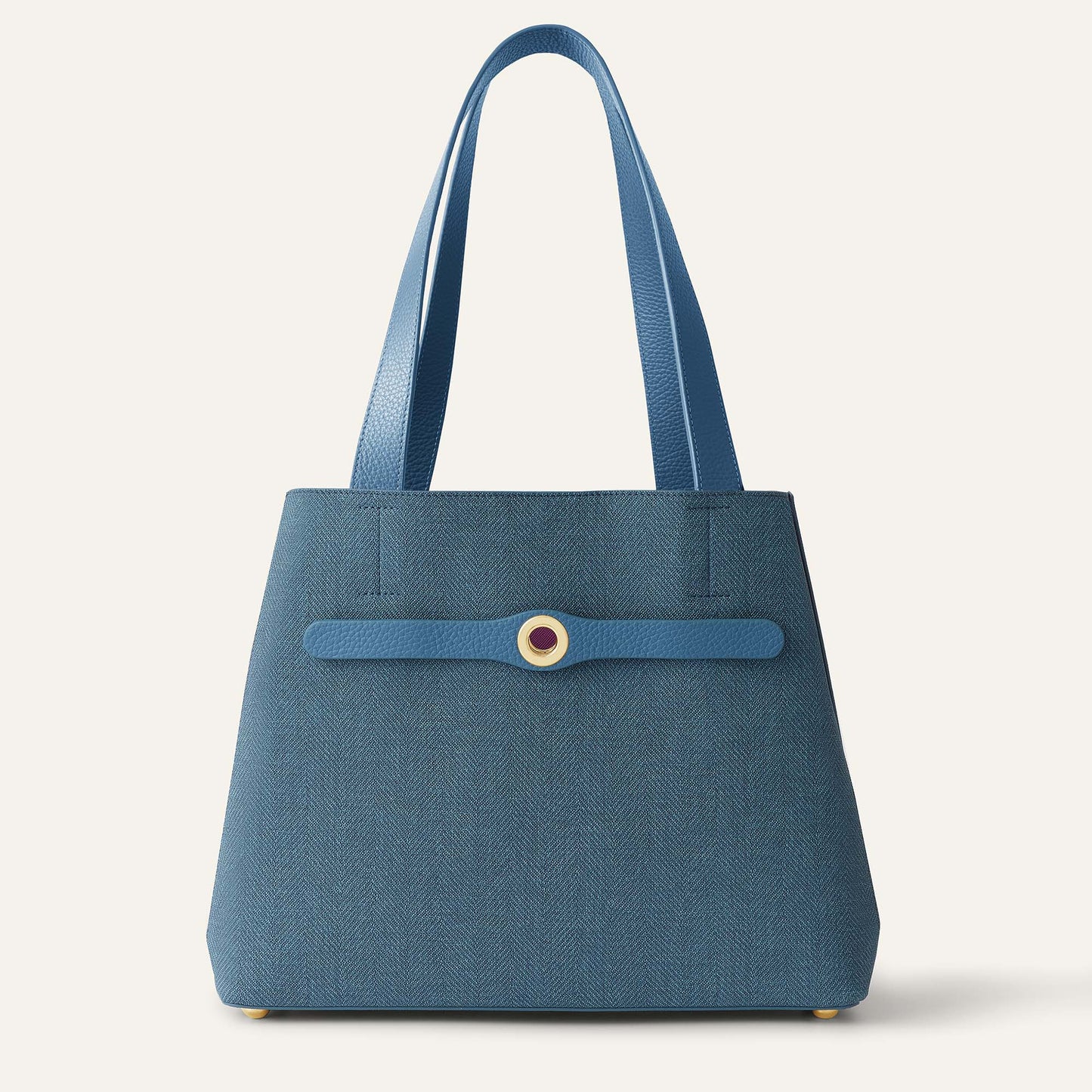 Sarah Tote | Blue Denim Retro Blue with Gold hardware