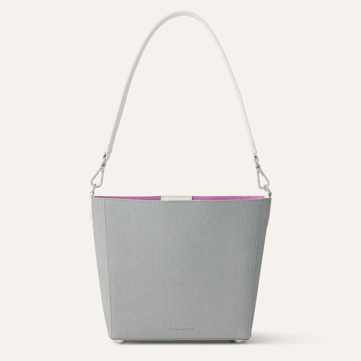 Dove with White Sarah Haran Mini S with Silver hardware | Back A14 S