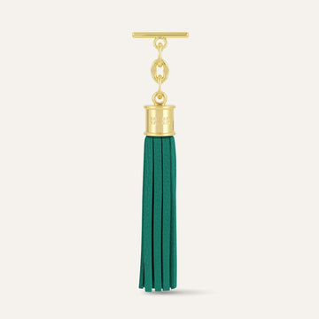 Capsule Tassel | Evergreen with Gold hardware