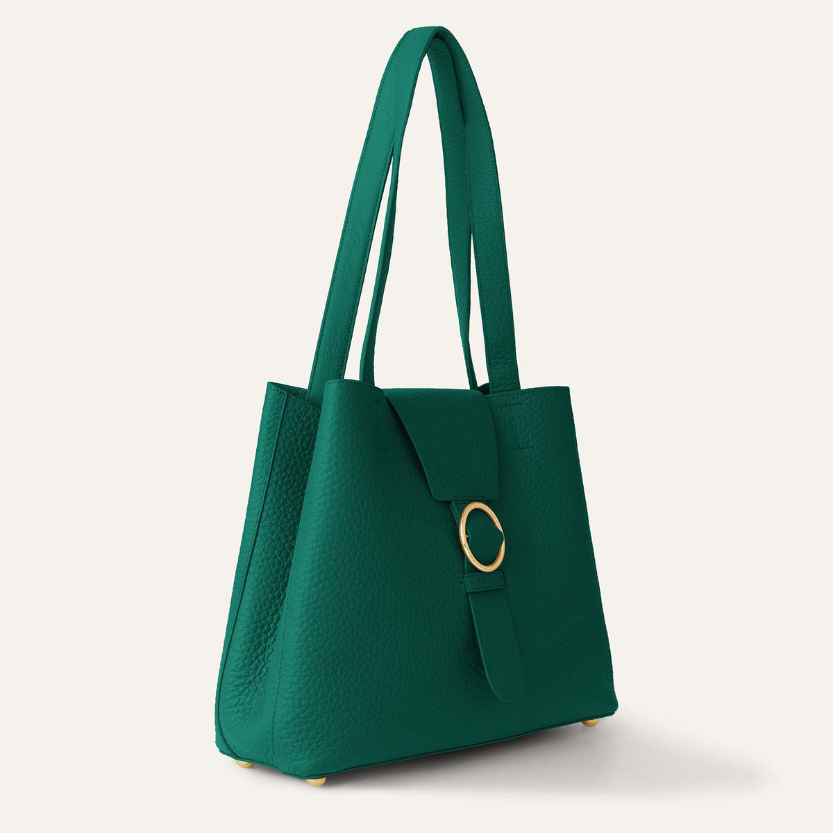 Gardenia Tote | Evergreen Bicouture with Gold hardware