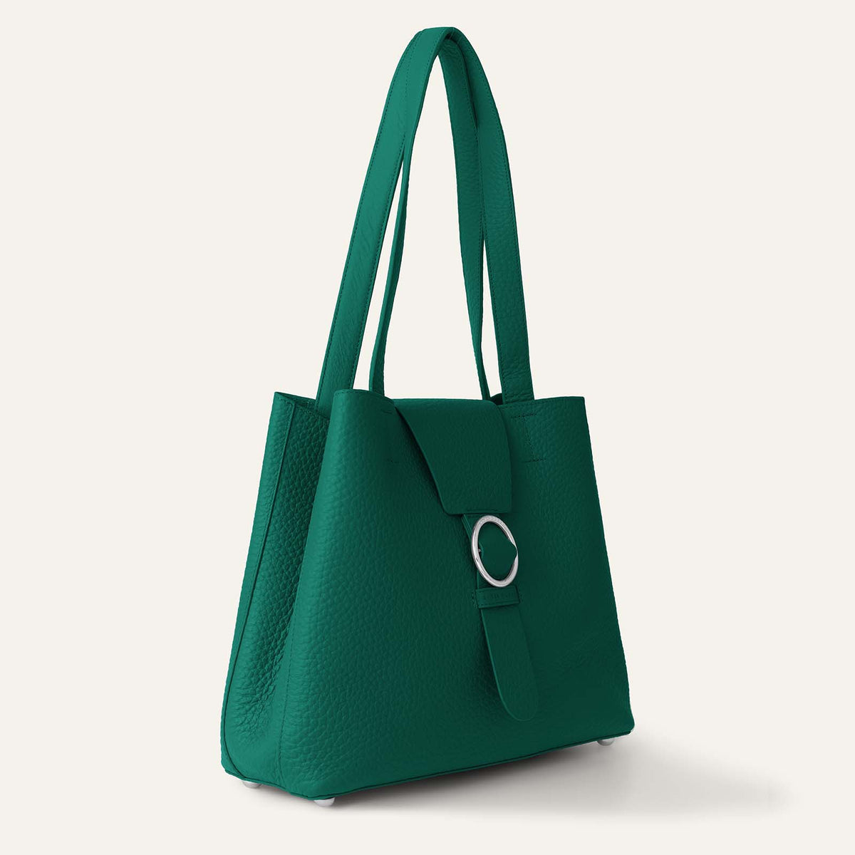 Gardenia Tote | Evergreen Bicouture with Silver hardware