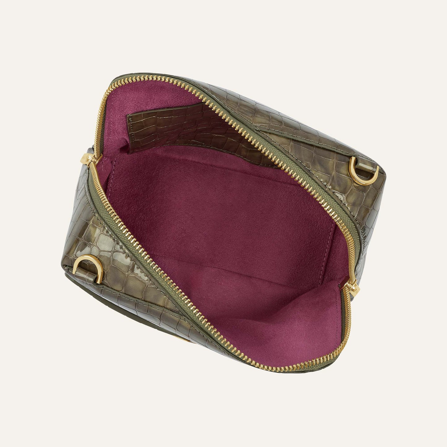 Lesley | Flint with Gold hardware