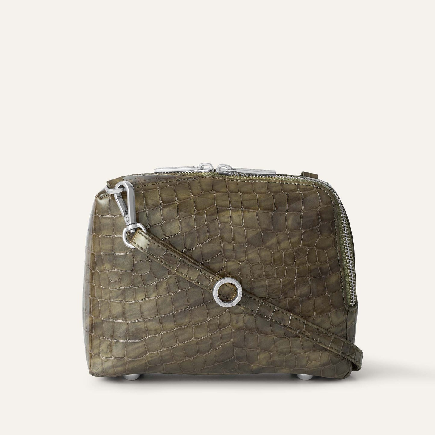Lesley | Flint with Silver hardware