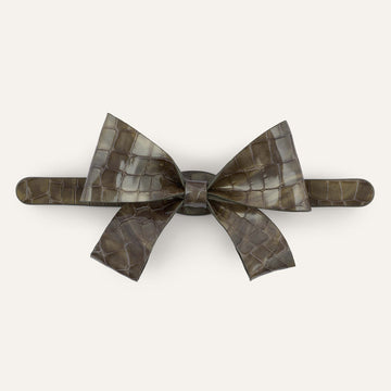 Bijoux Bow Classic | Flint Patent with Gold hardware