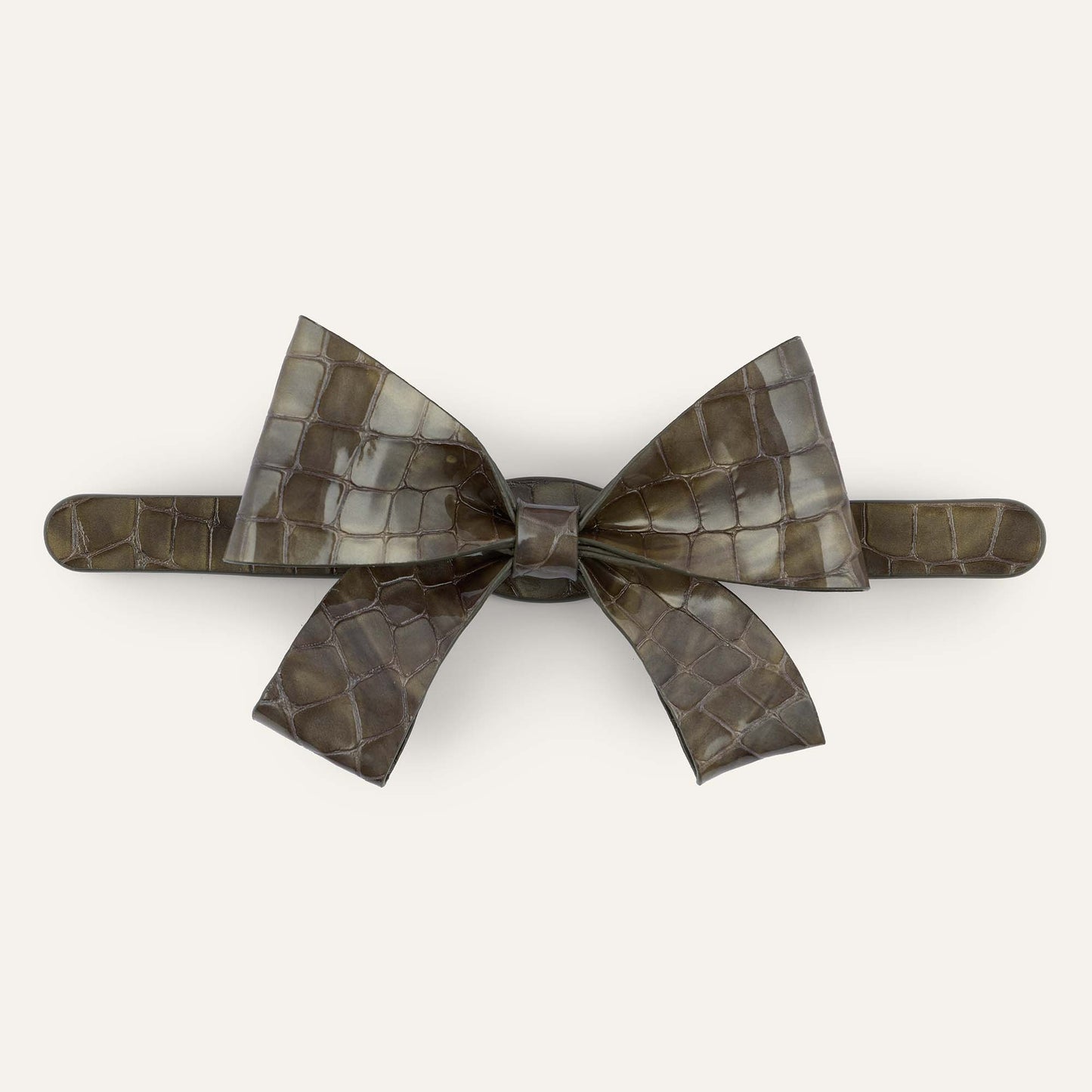 Bijoux Bow Classic | Flint Patent with Gold hardware