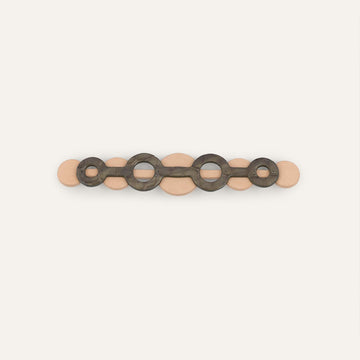 Deco Duo Mini | Flint Patent with Gold hardware