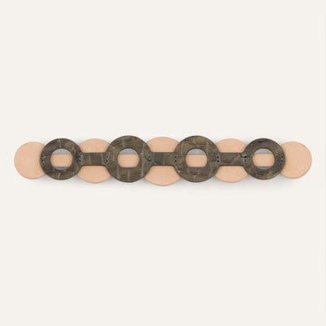 Deco Duo Classic | Flint Patent with Gold hardware