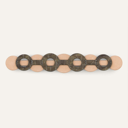 Deco Duo Classic | Flint Patent with Gold hardware