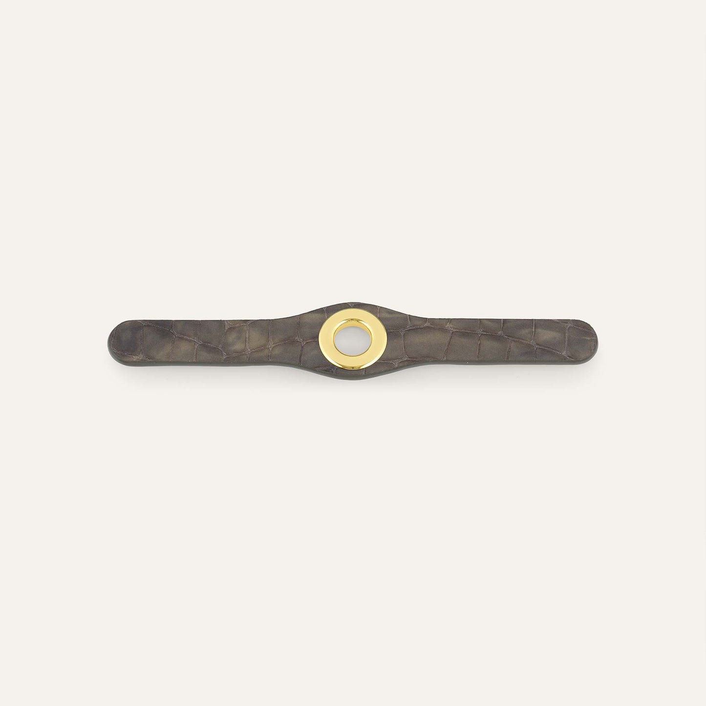 Deco Mini | Flint Patent with Gold hardware