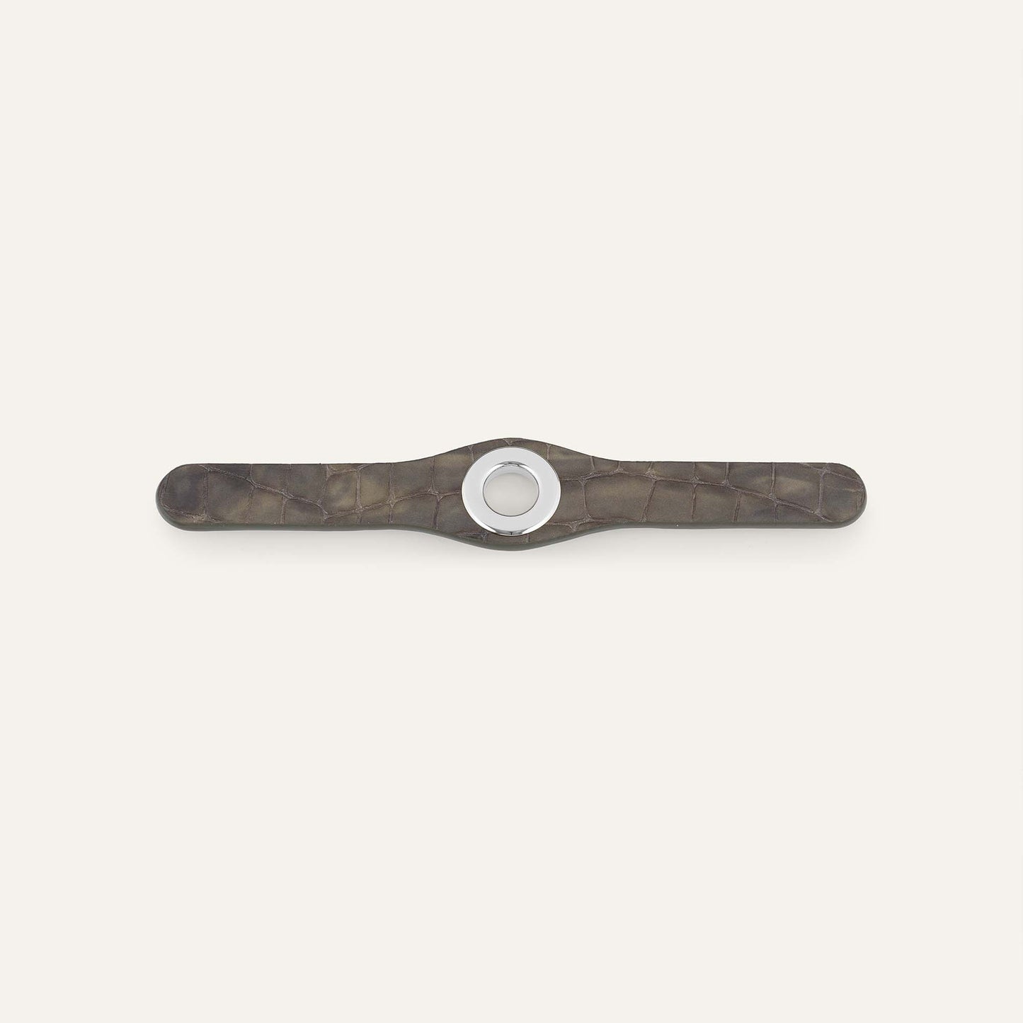 Deco Mini | Flint Patent with Silver hardware