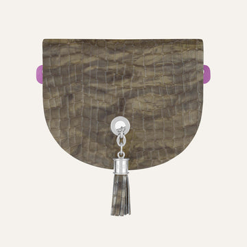 Flap Set Universal | Flint Patent with Silver hardware