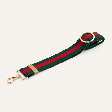 River Strap | Forest Stripe with Gold hardware