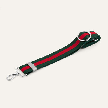 River Strap | Forest Stripe with Silver hardware