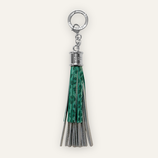 Fringe Charm | Caribbean Dreams with Silver hardware