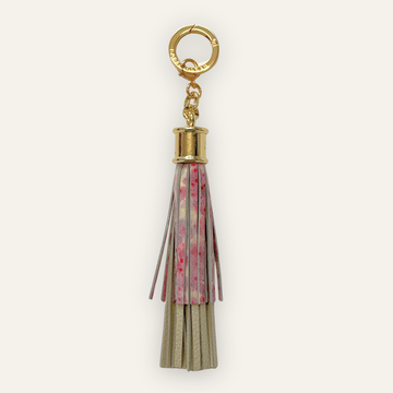 Fringe Charm | Cherry Blossom with Gold hardware