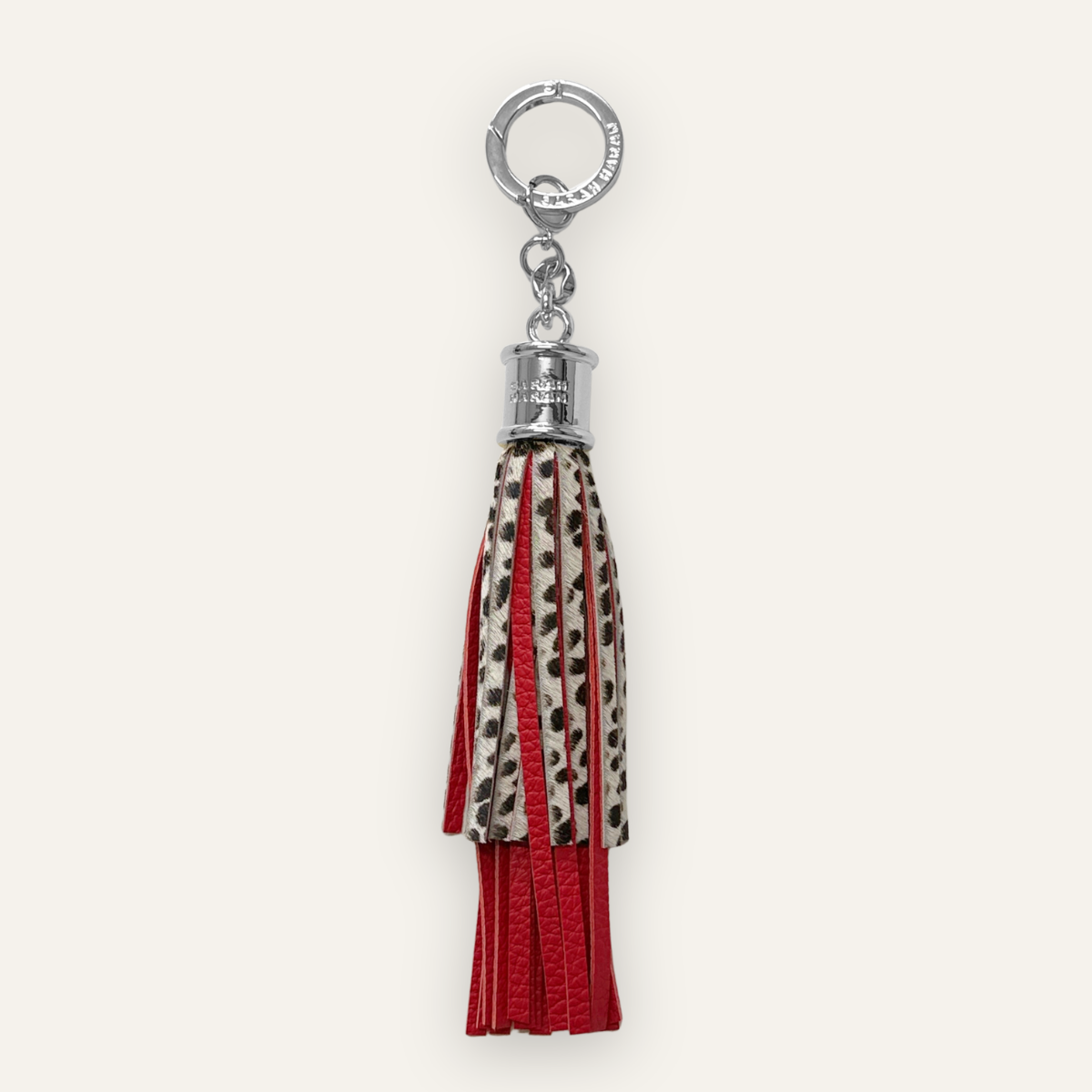 Fringe Charm | Dalmatian with Silver hardware