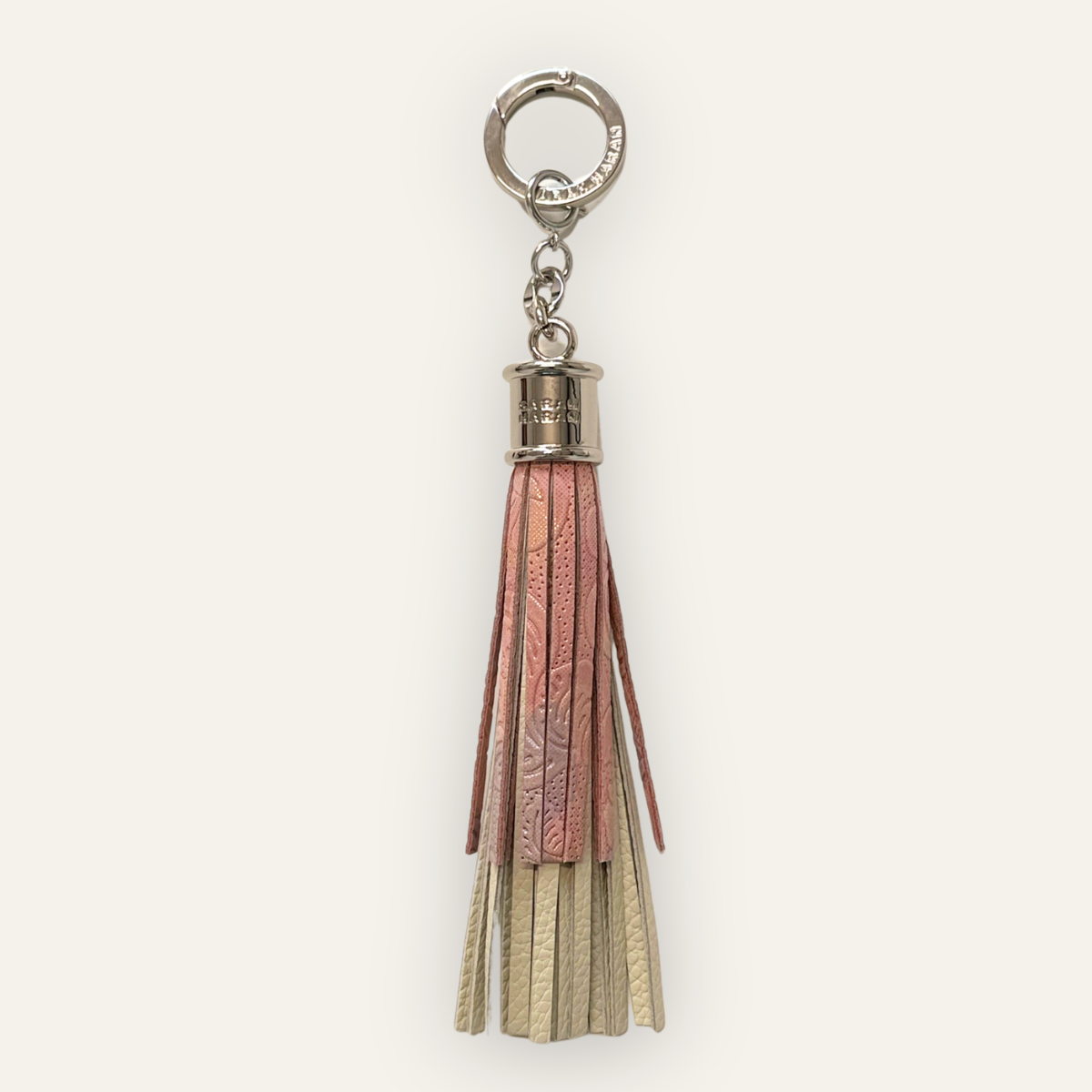 Fringe Charm | Garden of Roses with Silver hardware