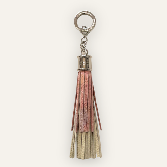Fringe Charm | Garden of Roses with Silver hardware